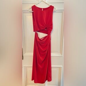 Zara Cut Out Ring Midi Dress